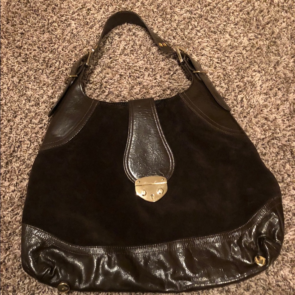 Genuine Suede and leather handbag! Beautiful! 💕